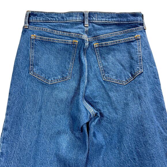 Abercrombie & Fitch Curve Love The Straight Mid Rise Jeans Blue Women 29/8 TALL - Picture 6 of 8